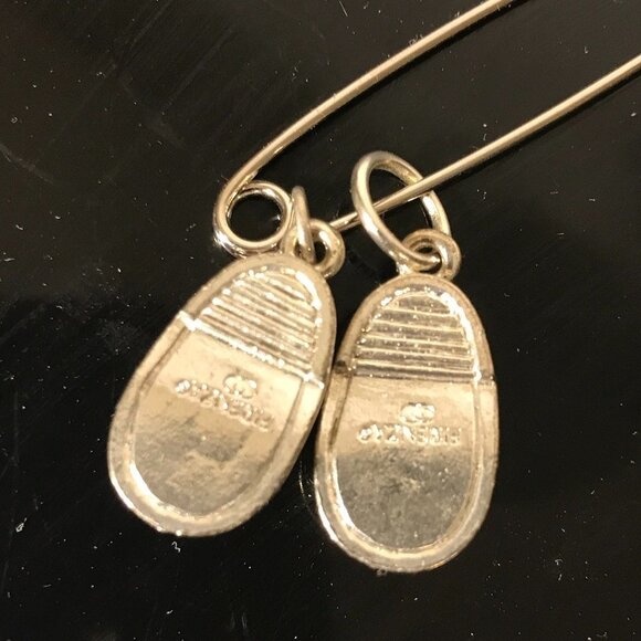 Firenza Baby Shoes 2 Silver Shoe Charm Vtg Deadstock NWT Boy Girl Mother Gift - Picture 3 of 3